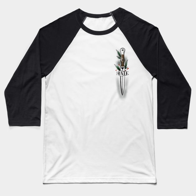 Oldschool knife Baseball T-Shirt by OktInk